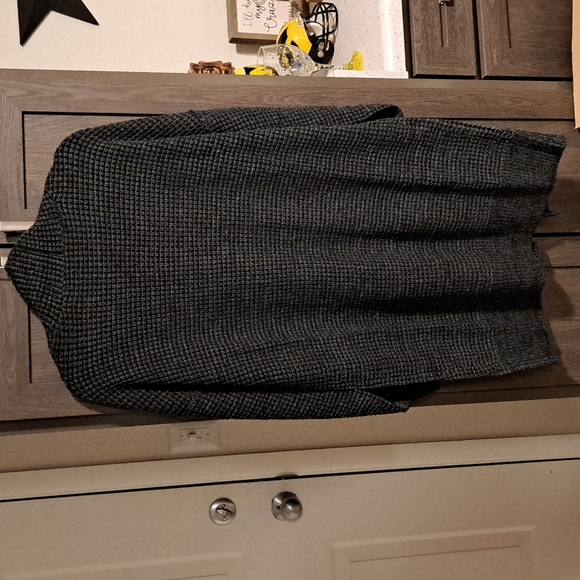 1 XL left 😊New Black Plaid Knitted Long Open Front Cardigan💔clearance price - Picture 16 of 16